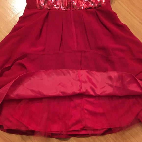 My Michelle Red Sequin Dress - Picture 6 of 12